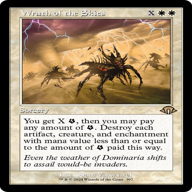 Wrath of the Skies (MH3-397) - Modern Horizons 3 Foil [Rare] Retro Frame