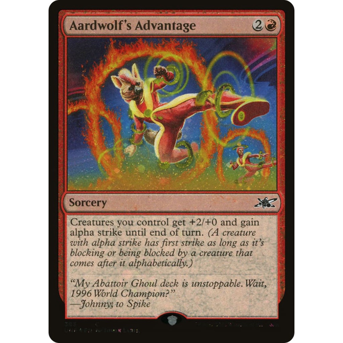 Aardwolf's Advantage (UNF-383) Foil