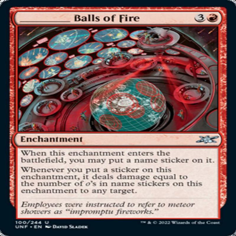 _____ Balls of Fire (UNF-100) - Unfinity [Uncommon]