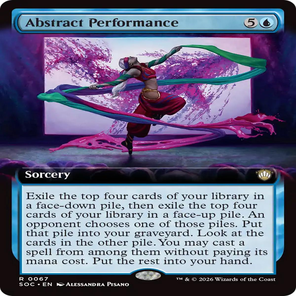 Abstract Performance (Extended Art) [Secrets of Strixhaven Commander]