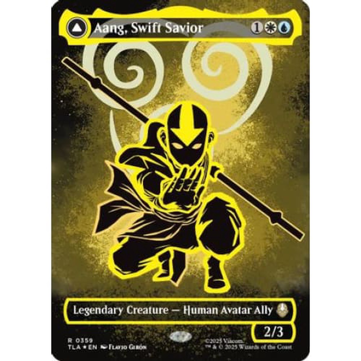 Aang, Swift Savior (Borderless) (Neon Ink Foil) (TLA-359) Foil