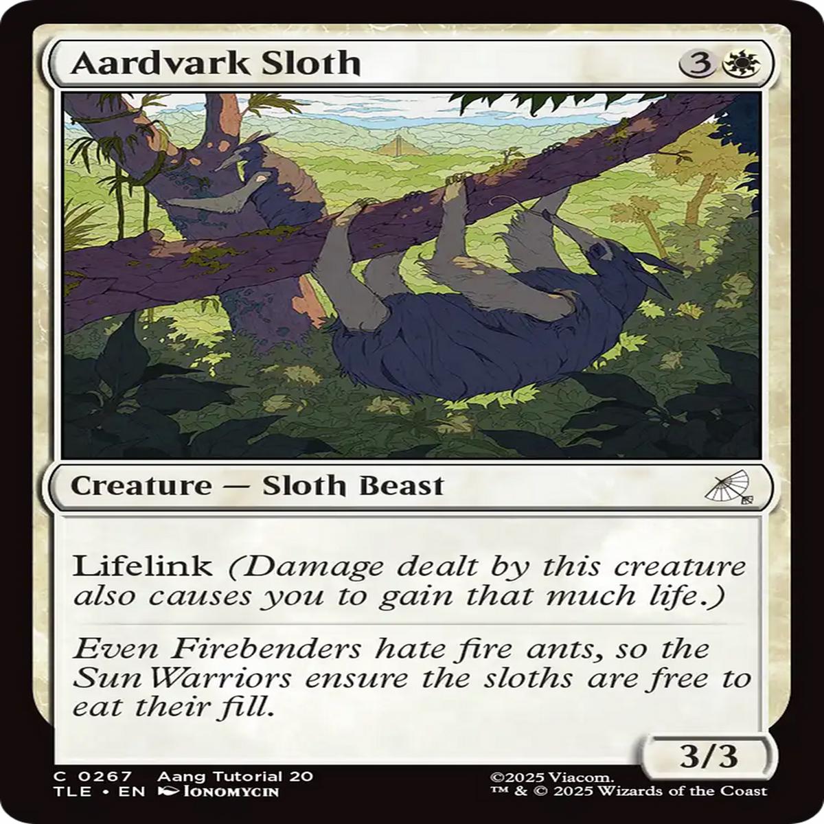 Aardvark Sloth (0267) [Avatar: The Last Airbender: Eternal-Legal]