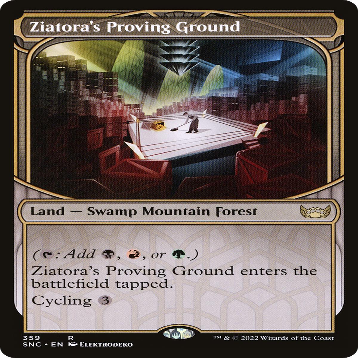 Ziatora's Proving Ground (SNC-359) - Streets of New Capenna: (Showcase) Foil [Rare]