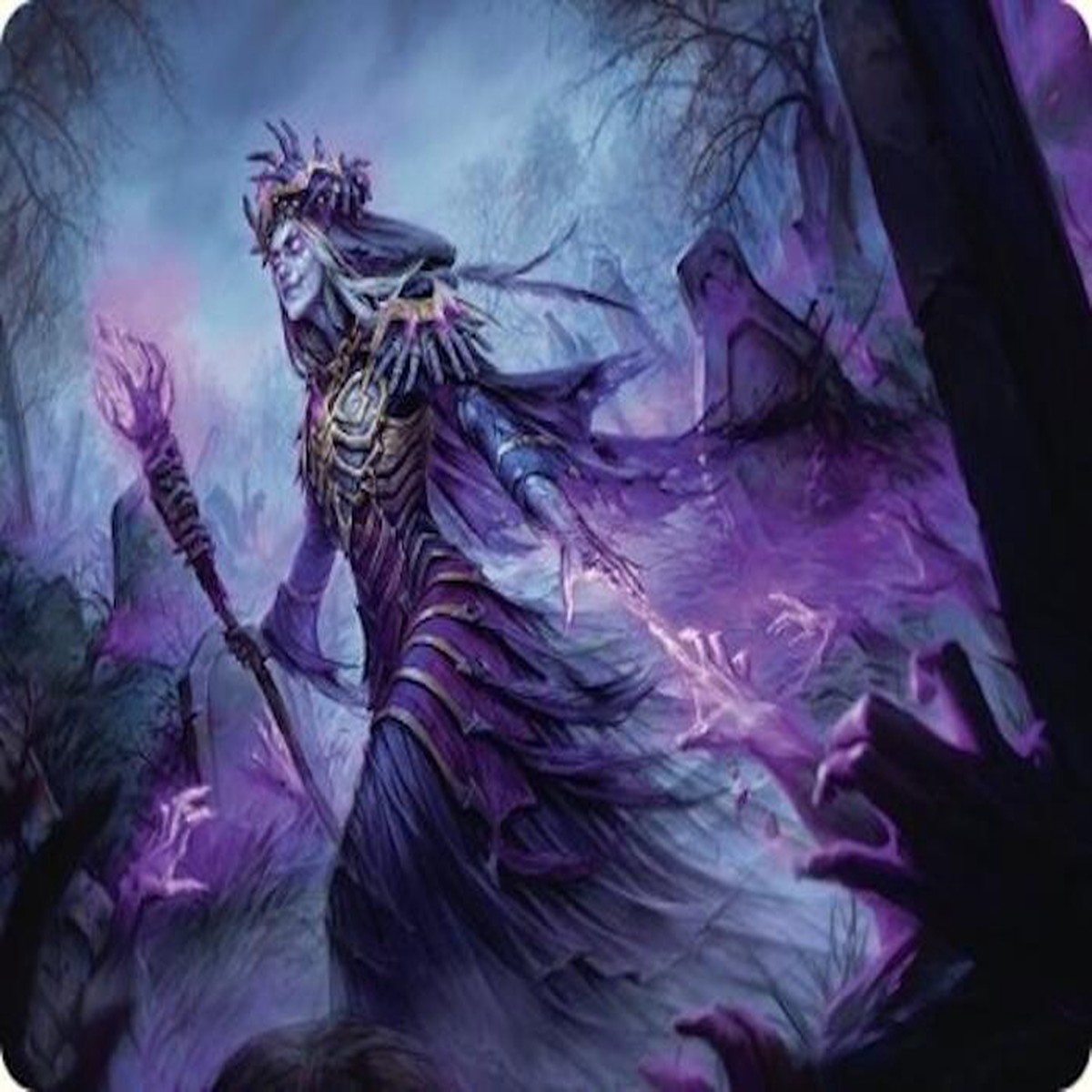 Zul Ashur Lich Lord Art Card (1054) Foundations Art Series