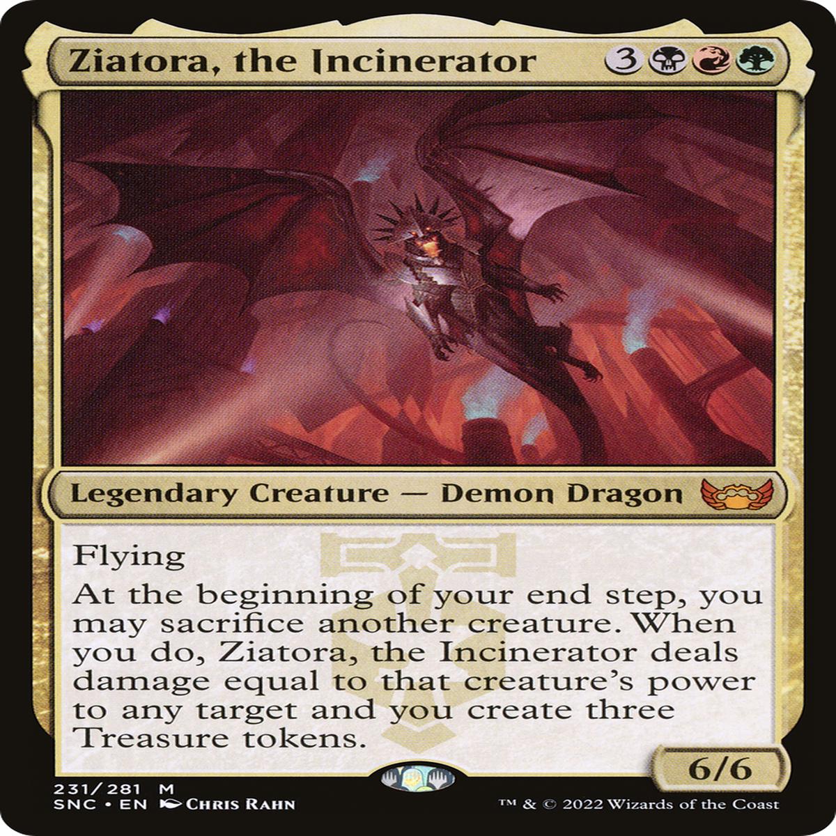 Ziatora, the Incinerator (SNC-231) - Streets of New Capenna [Mythic]