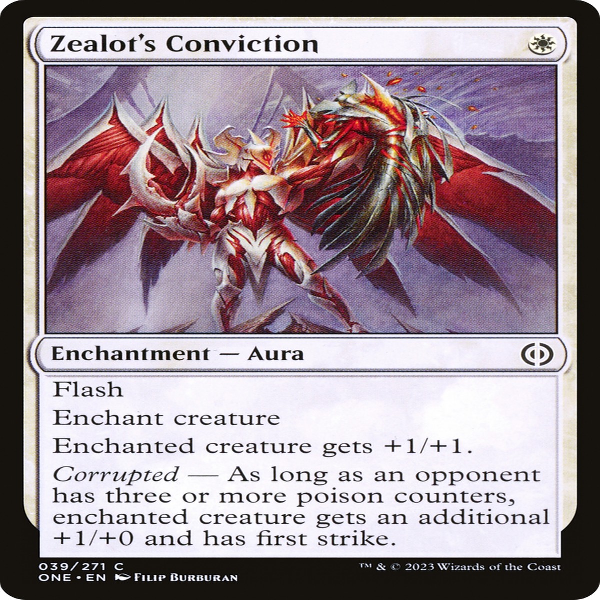 Zealot's Conviction (ONE-039) [Phyrexia: All Will Be One]