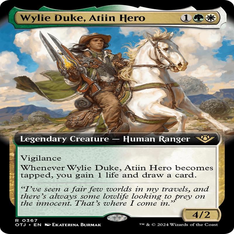 Wylie Duke Atiin Hero (Extended Art) Outlaws Of Thunder Junction NearMintFoil