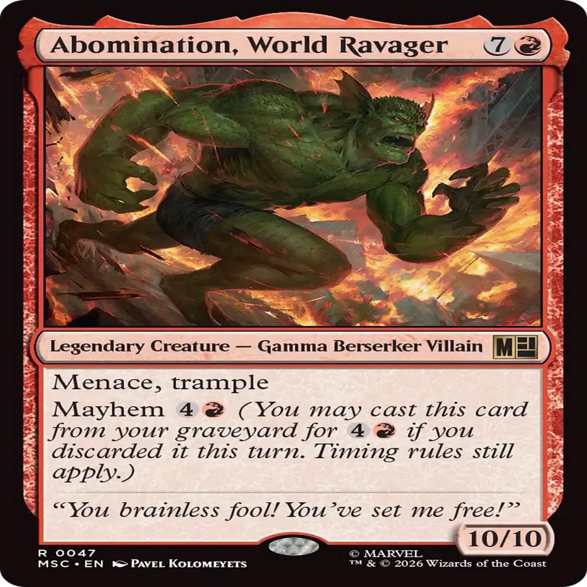 Abomination, World Ravager [Marvel Super Heroes Commander]