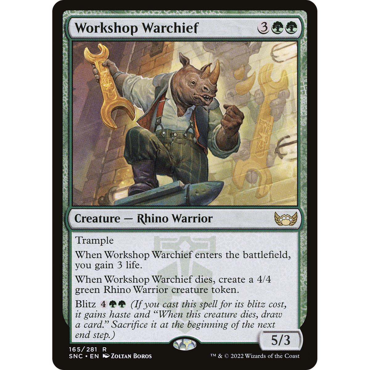 Workshop Warchief (SNC-165) - Streets of New Capenna Foil