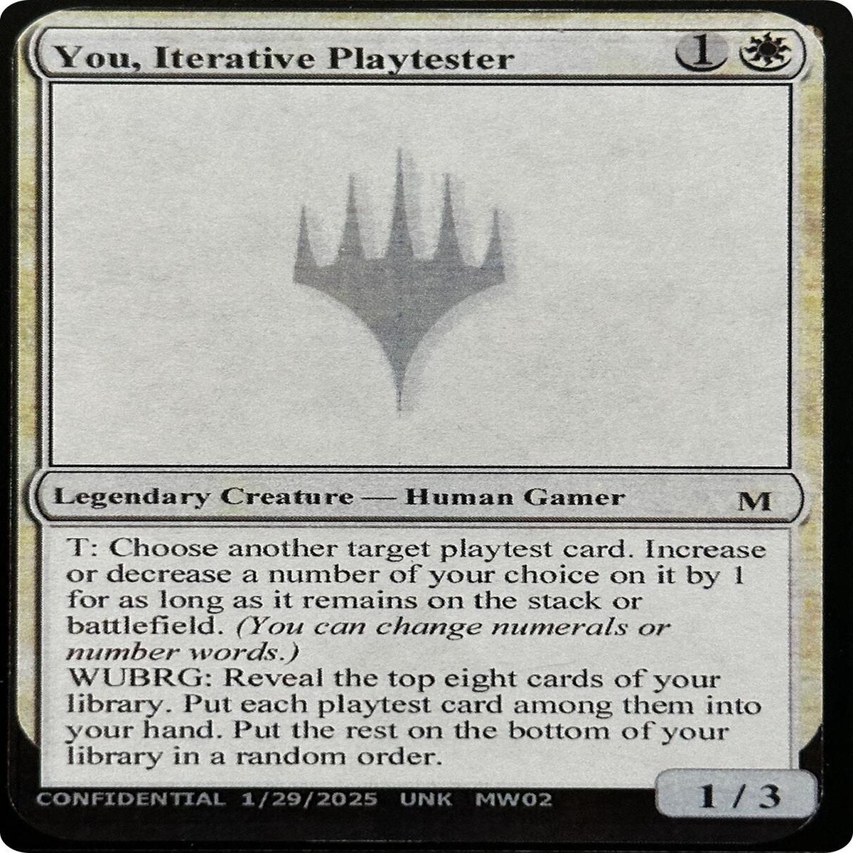 You, Iterative Playtester [Unknown Event]
