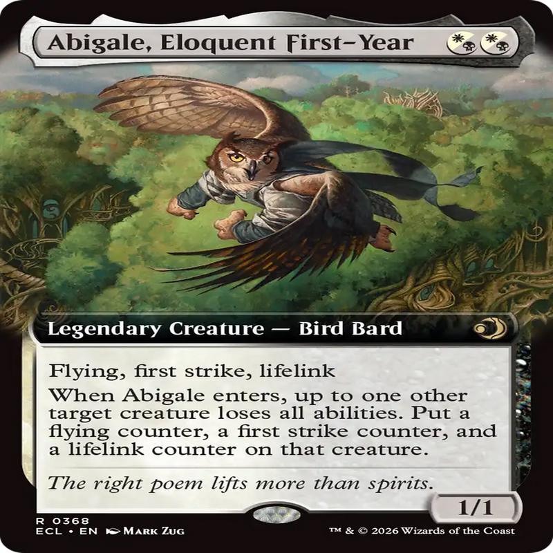 Abigale, Eloquent First-Year (Extended Art) [Lorwyn Eclipsed]