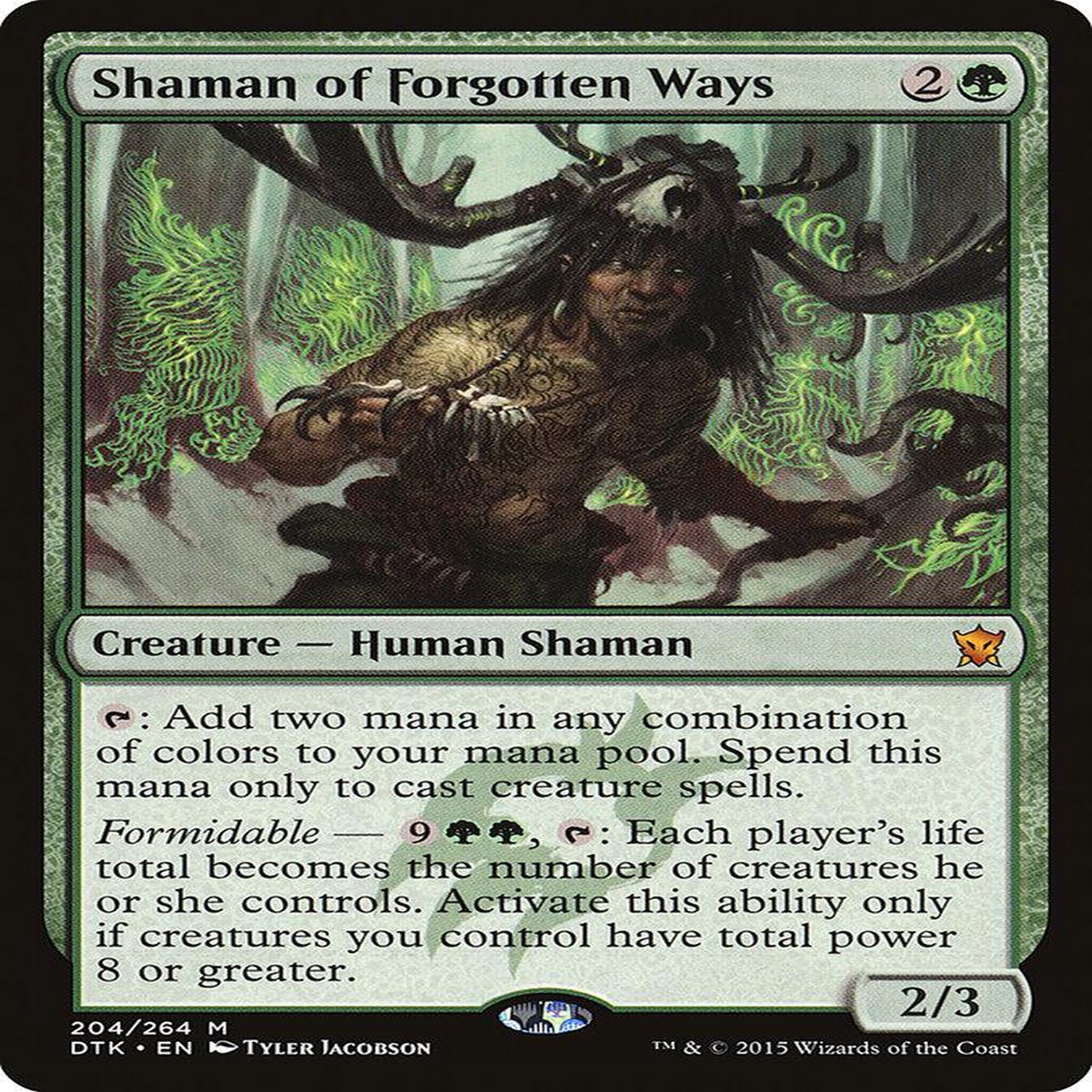 (KR) Shaman of Forgotten Ways [Dragons of Tarkir] (Foreign Language)