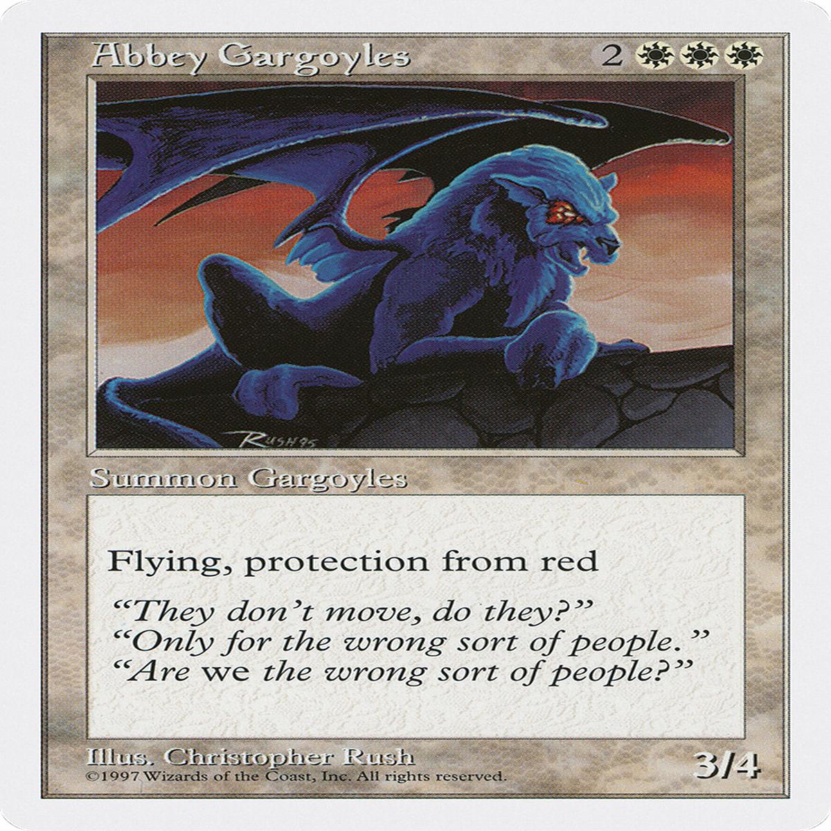 Abbey Gargoyles (5Ed) 1 EnN ModeratelyPlayed