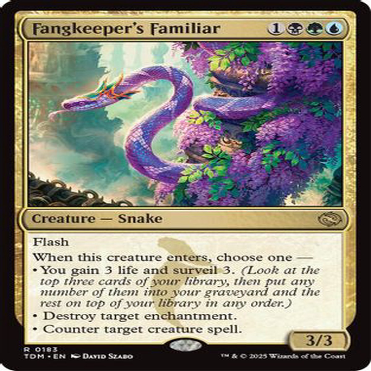 Fangkeeper's Familiar (TDM-183) - Tarkir: Dragonstorm [Rare]