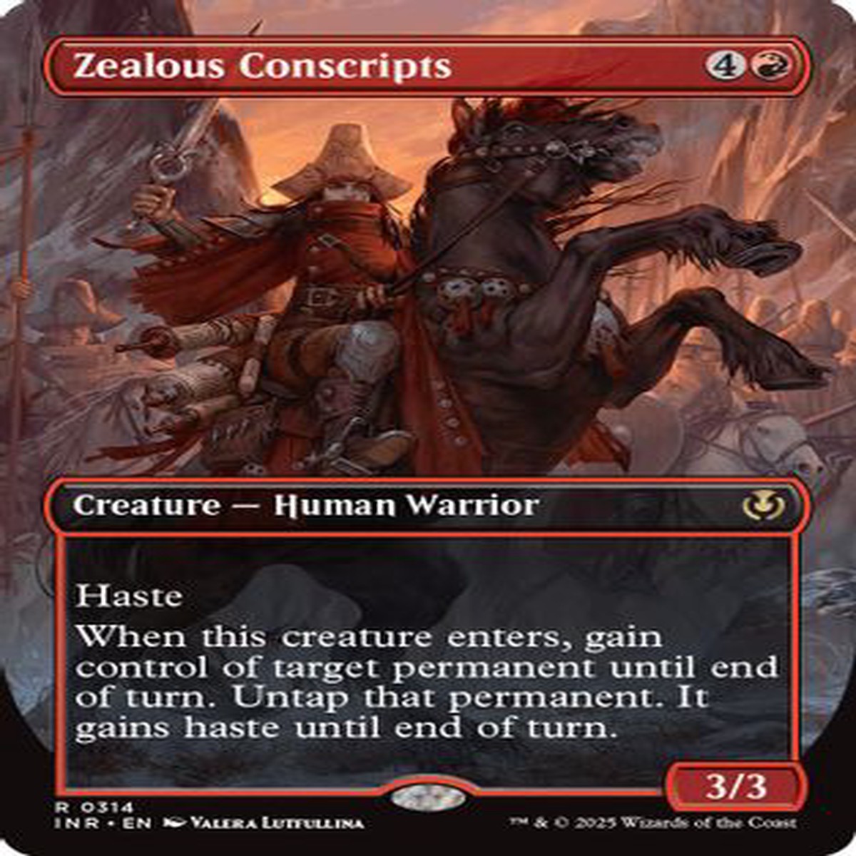 Zealous Conscripts (Borderless) (INR-314) - Innistrad Remastered [Rare]
