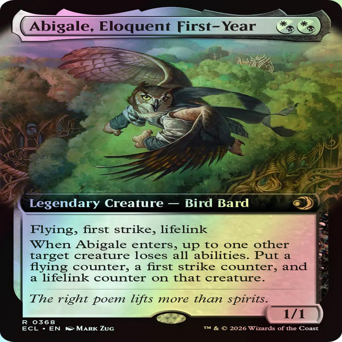 Abigale, Eloquent First-Year (ECL) #368 [EN/F] s/o