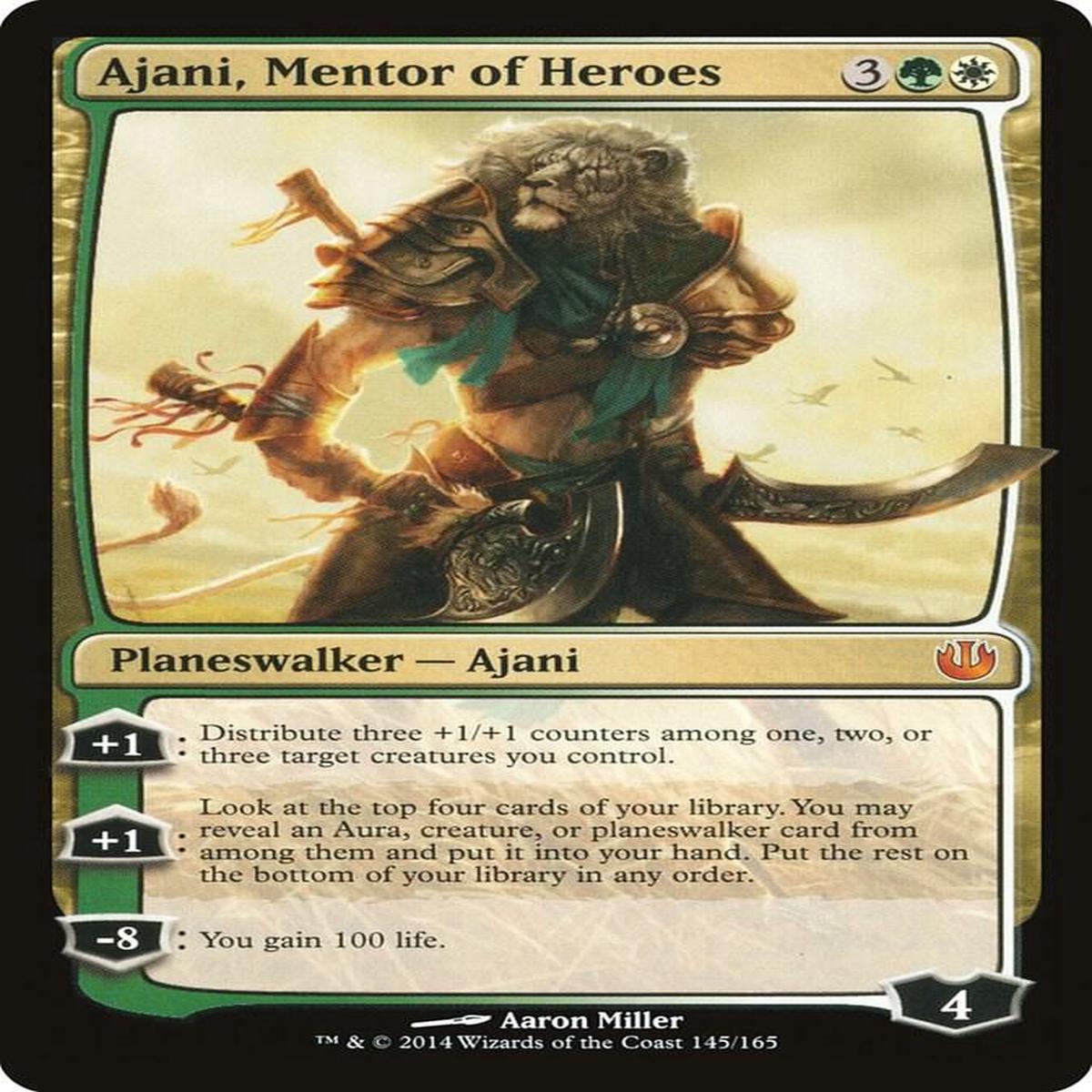 Ajani, Mentor of Heroes - Green/White