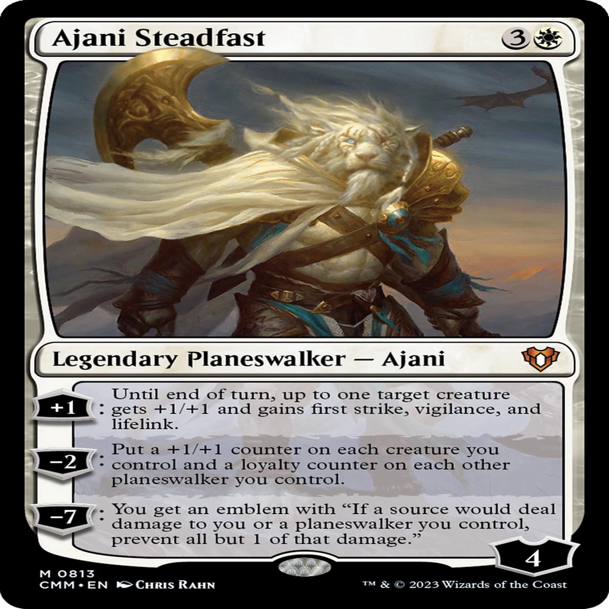 Ajani Steadfast (Cmm) 813 EnN SO NearMint