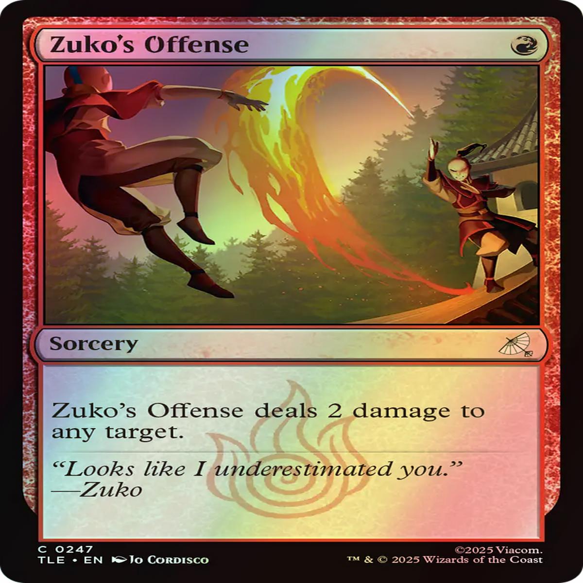 ZukoS Offense (Tle) 247 EnF SO NearMint
