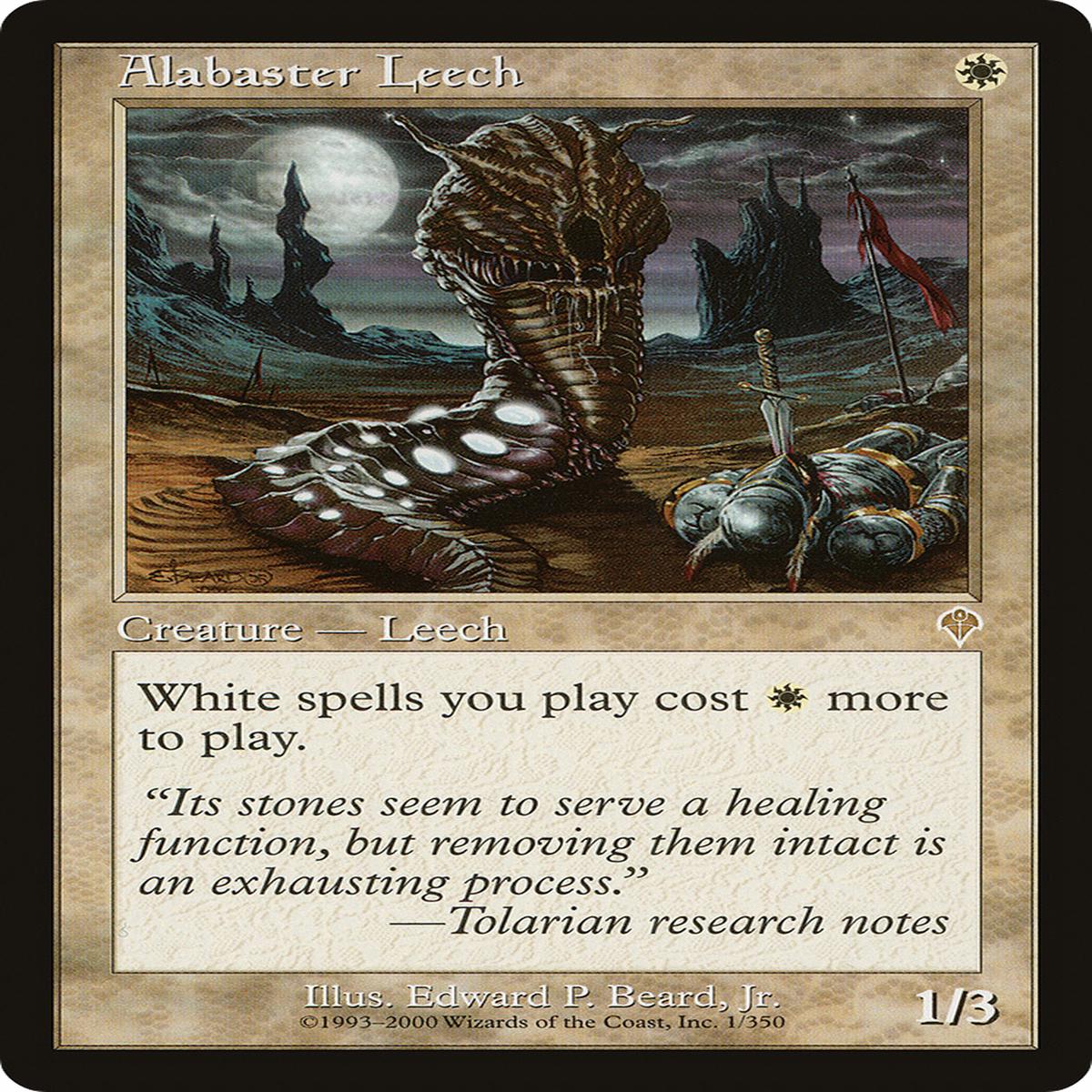 Alabaster Leech (Inv) 1 EnN ModeratelyPlayed