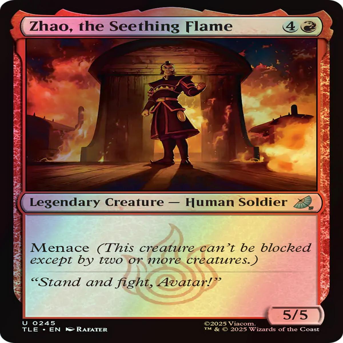 Zhao The Seething Flame (Tle) 245 EnF SO NearMint