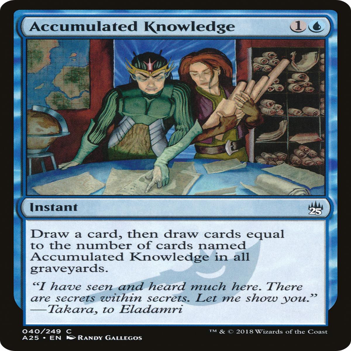 Accumulated Knowledge (A25) 40 EnN LightlyPlayed