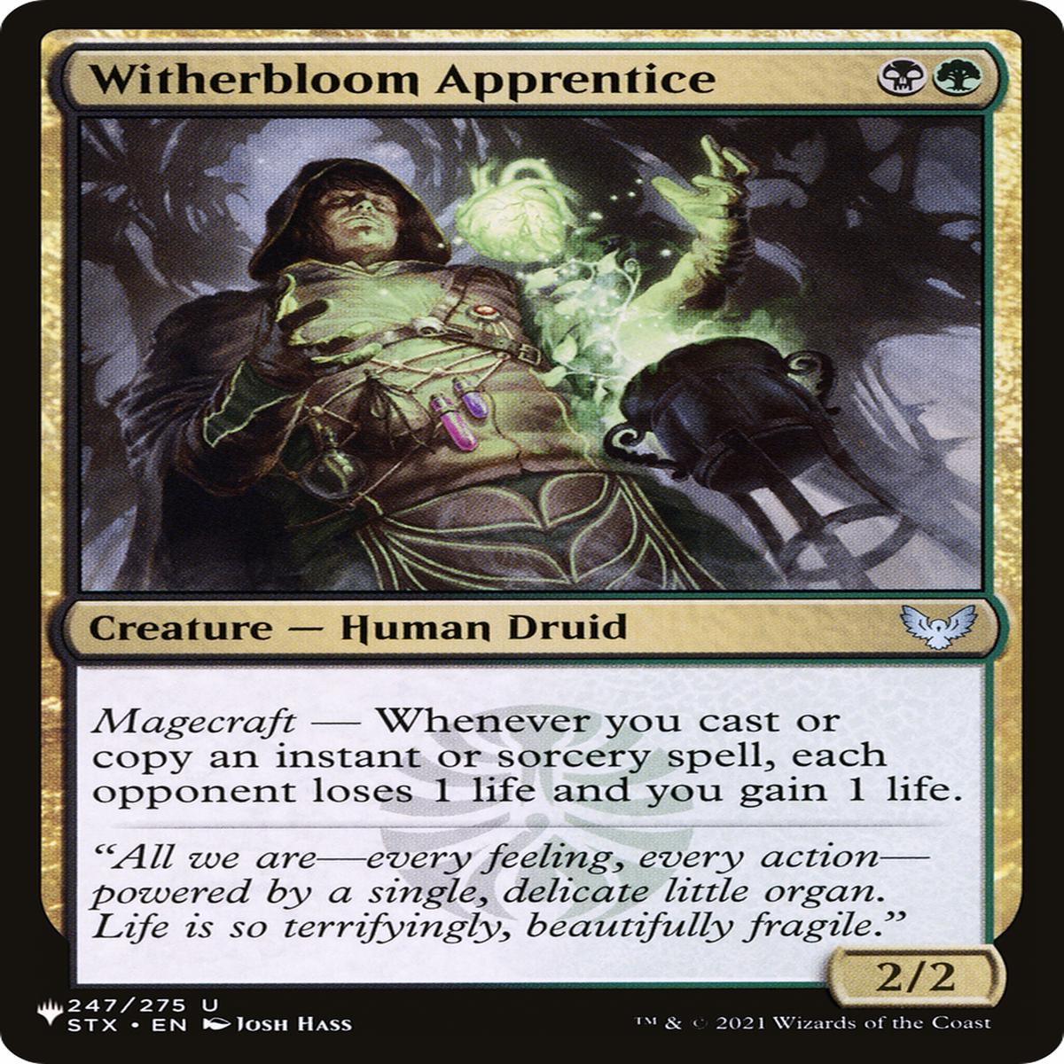 Witherbloom Apprentice (Plst) Stx-247 EnN SO NearMint