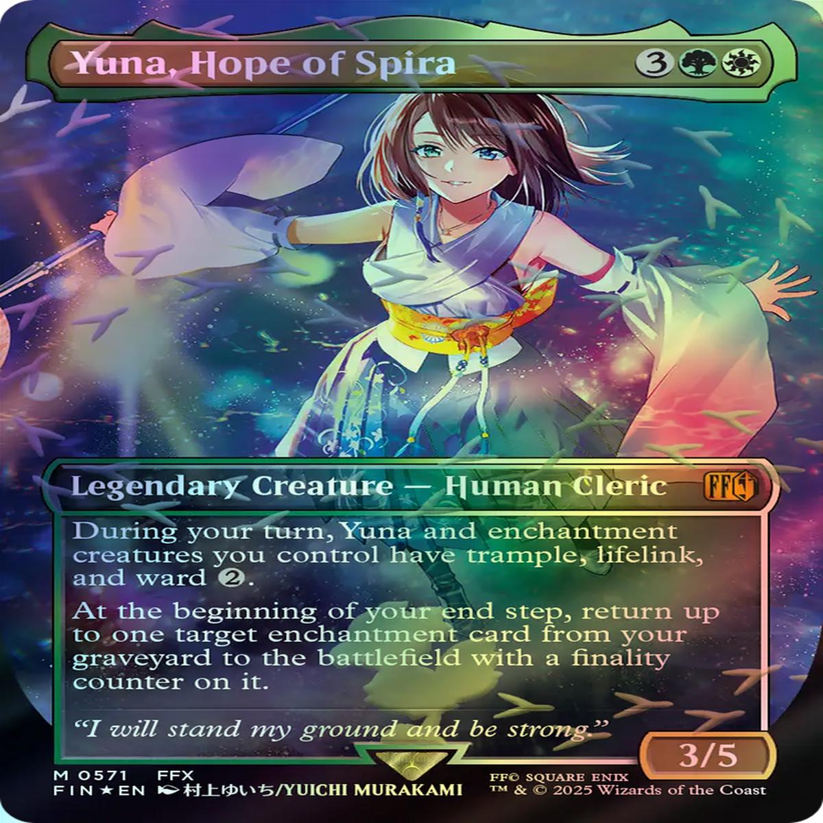 Yuna Hope Of Spira - Chocobotrack Foil (Fin) 571 EnF SO NearMint