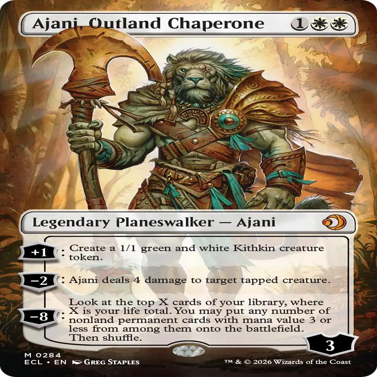 Ajani Outland Chaperone (Ecl) 284 EnN SO NearMint