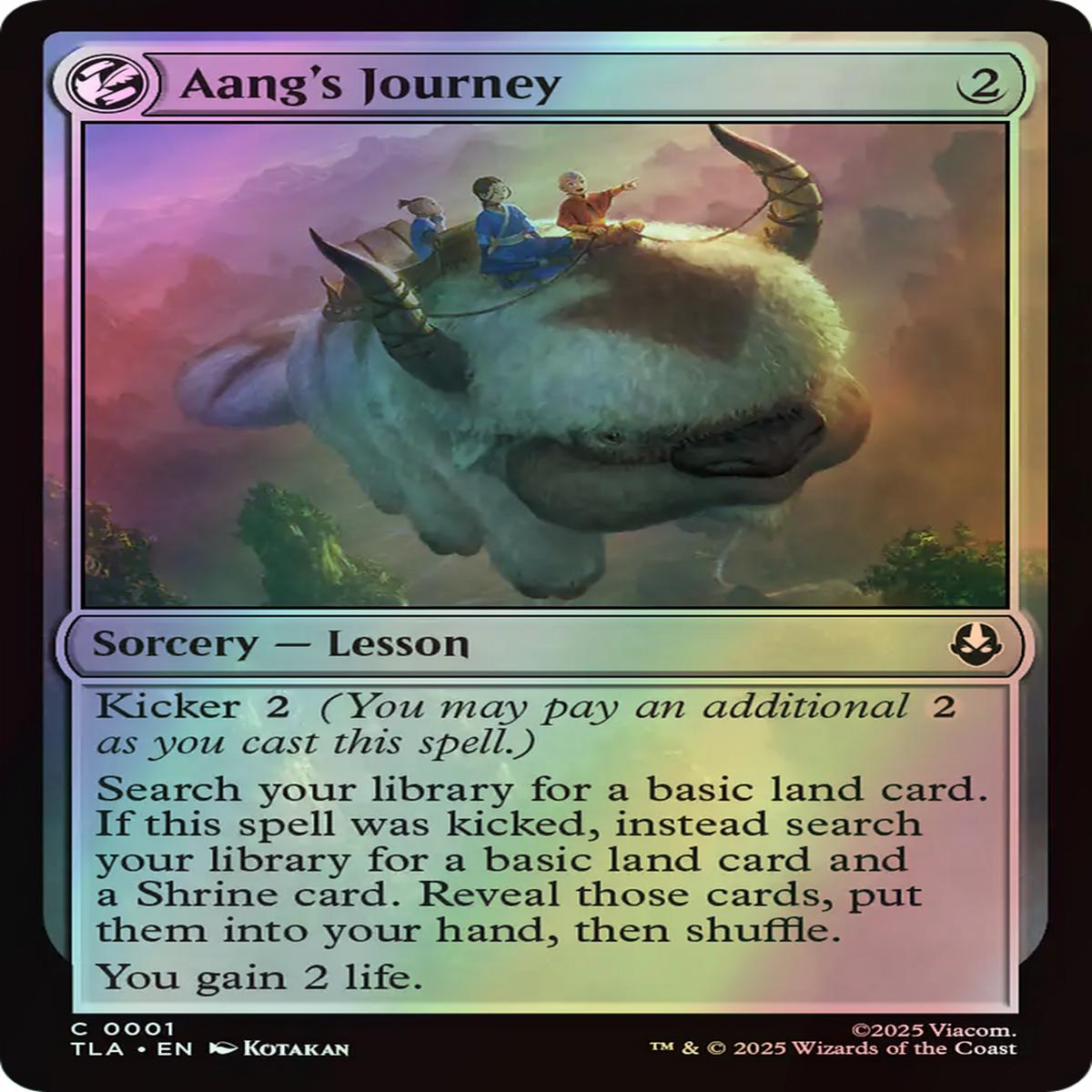 AangS Journey (Tla) 1 EnF NearMint