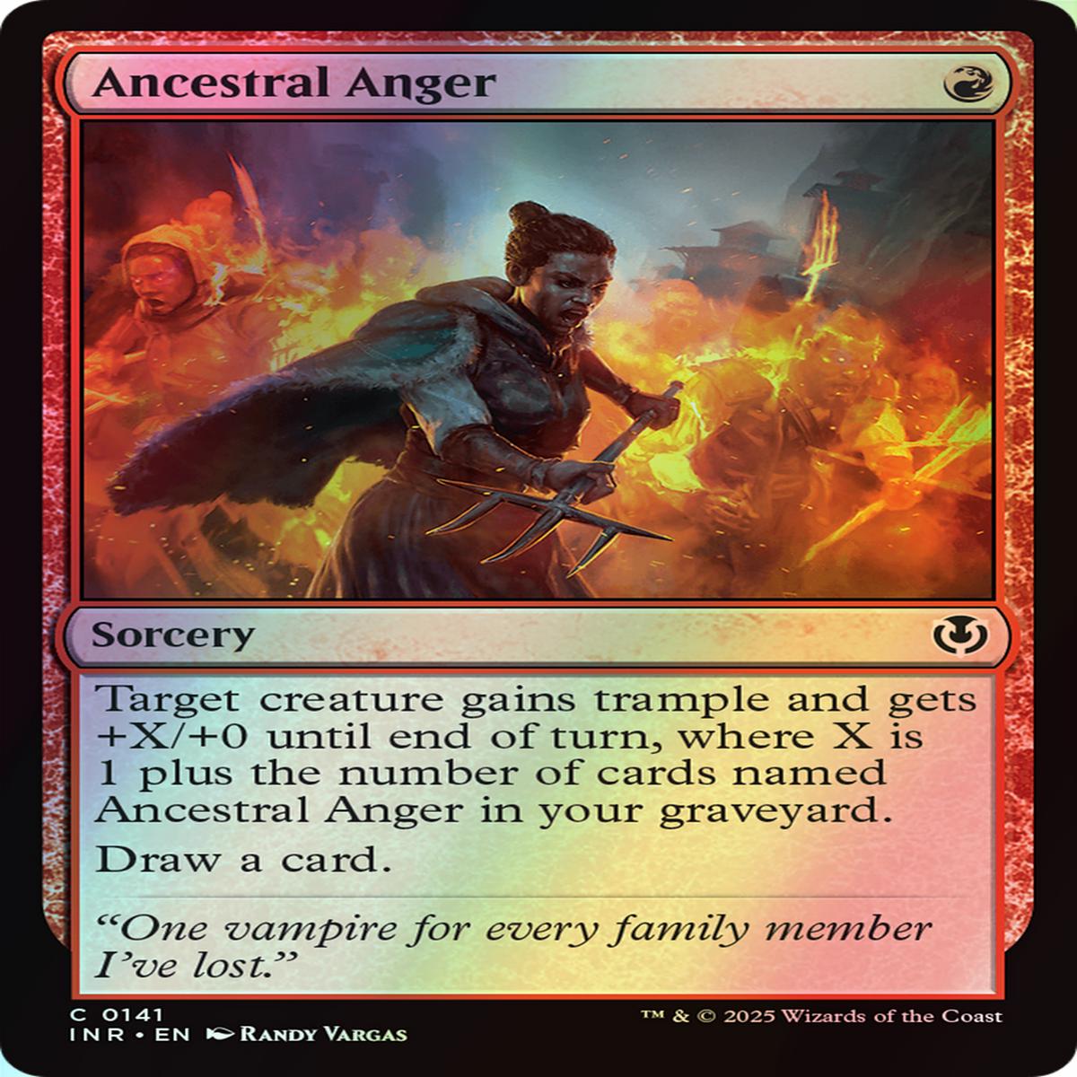 Ancestral Anger (Inr) 141 EnF SO NearMint