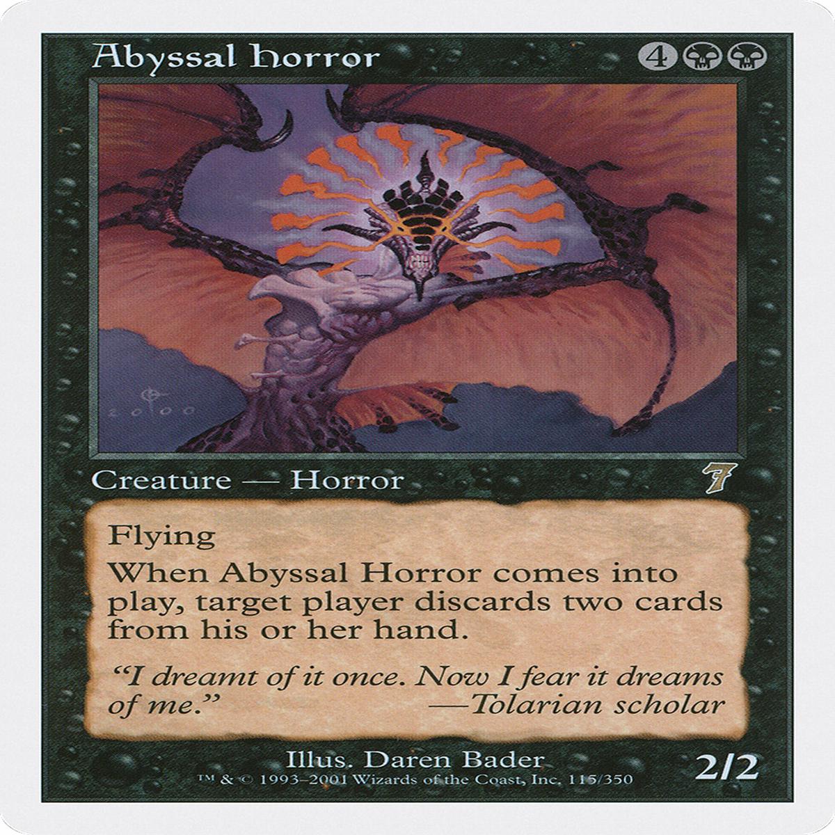 Abyssal Horror (7Ed) 115 EnN ModeratelyPlayed