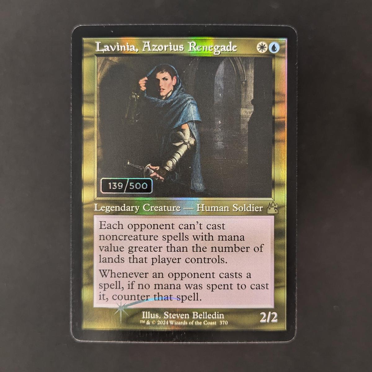 [FOIL] Lavina, Azorius Renegade (Serialized) - Ravnica Remastered: Extras - NM - 139/500